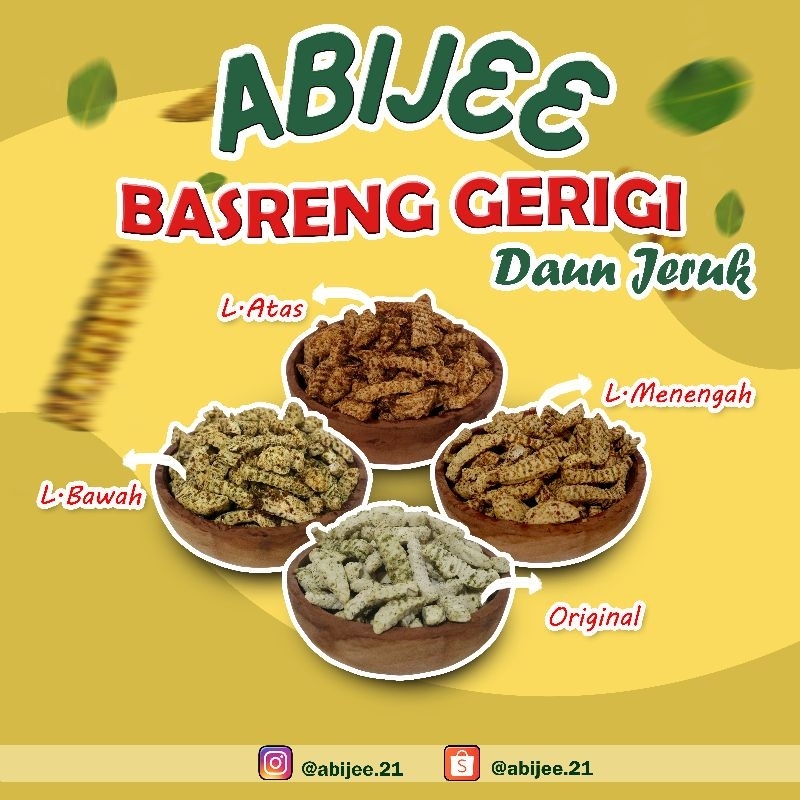 

Basreng Gerigi | Basreng pedas daun jeruk | 220gr