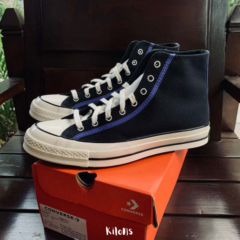 Converse Chuck 70s High Black/Blue Flame