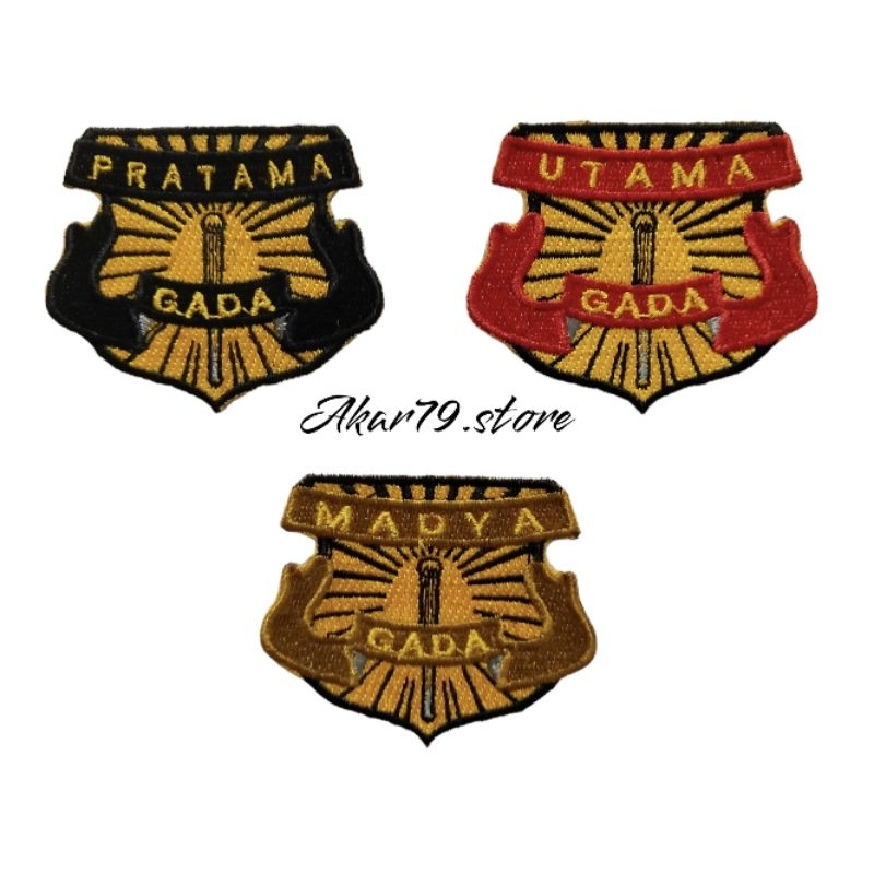 BORDIR,GADA PRATAMA,GADA UTAMA,GADA UTAMA,ATRIBUT SATPAM,BADGE,LOGO,PATCH,EMBLEM