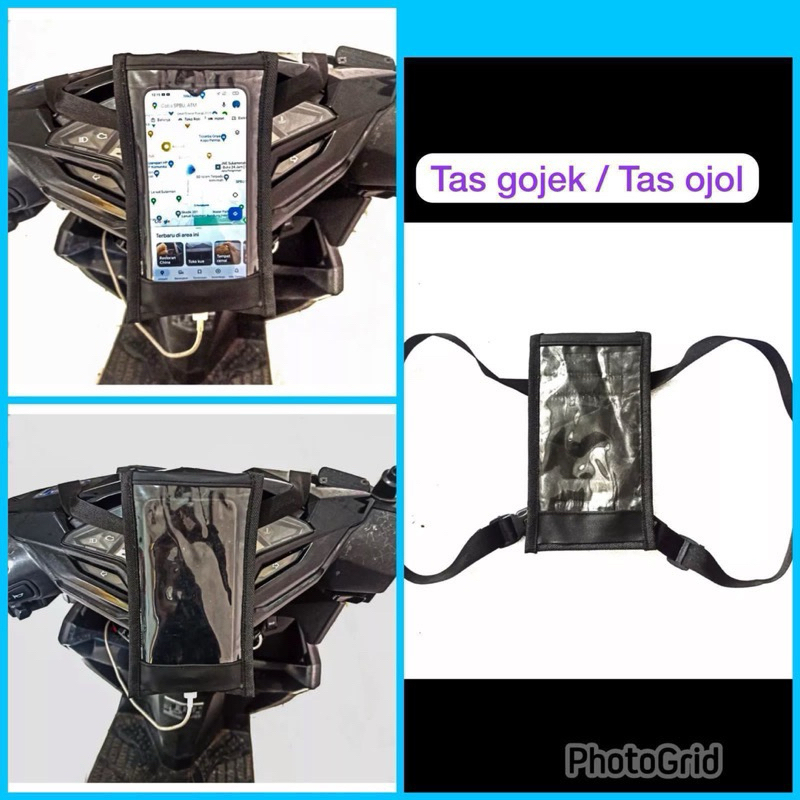 (GA) TAS HOLDER HP OJOL STAND HP WATERPROOF ANTI AIR