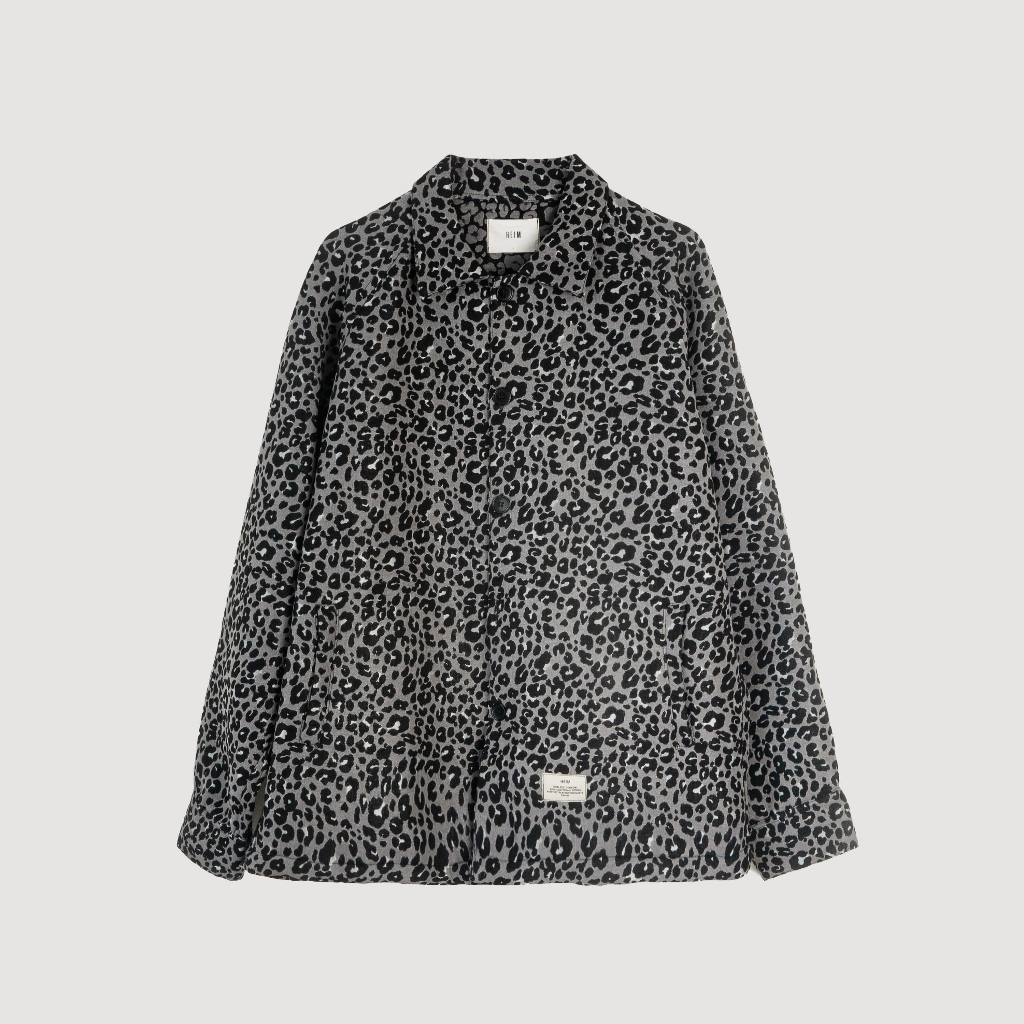 HEIM - Snow Leopard Jacket / Jaket Premium Motif Macan Tutul Abu Streetwear Keren