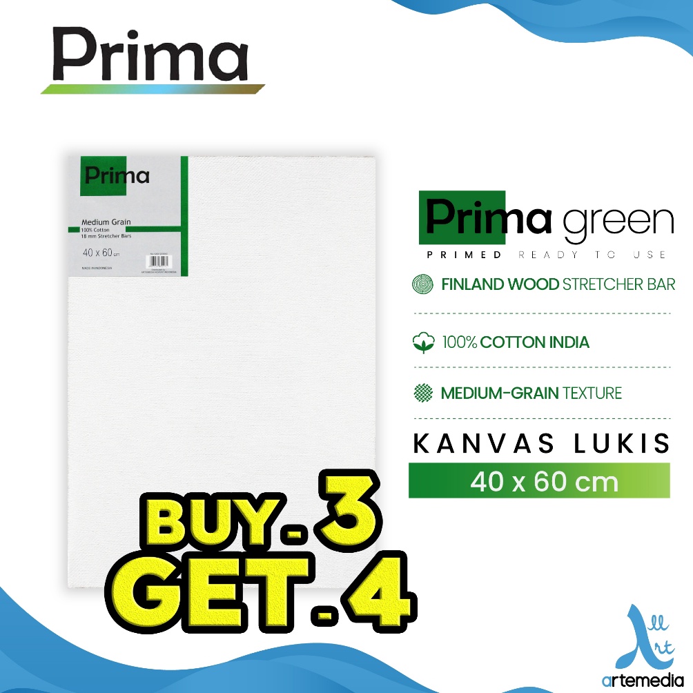 

KODE S69F Prima Green 4x6cm Cotton Canvas