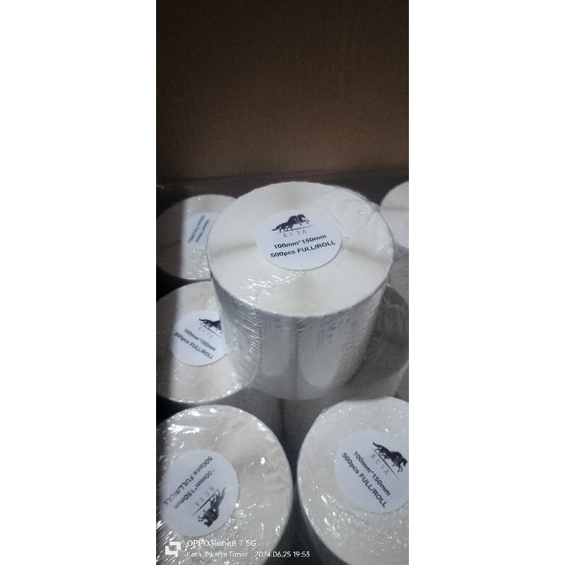 

KERTAS STICKER THERMAL BARCODE A6 100mm x 150mm ORINAL KUYA 500pcs