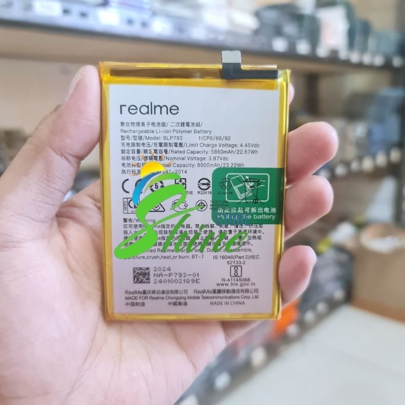 Baterai Batre Realme BLP793 Original HP Realme Narzo 20 RMX2193 Battery Batrei Tanam Rilmi