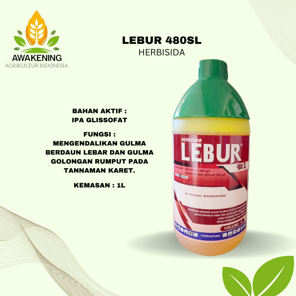 LEBUR 480SL 1Liter Herbisida Glifosat