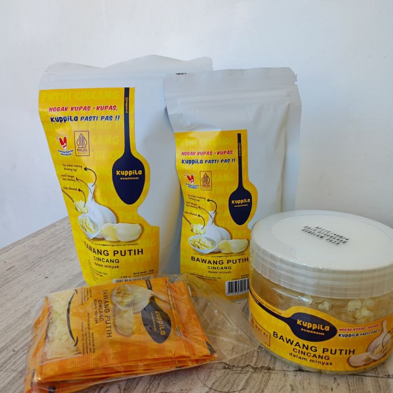 

[ kuppila ] bawang putih cincang SIAP PAKAI / minced garlic ready to cook