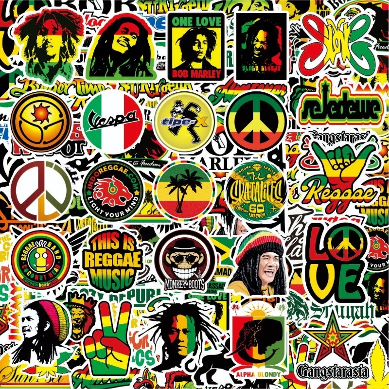 

50pcs Stiker BAND REGGAE