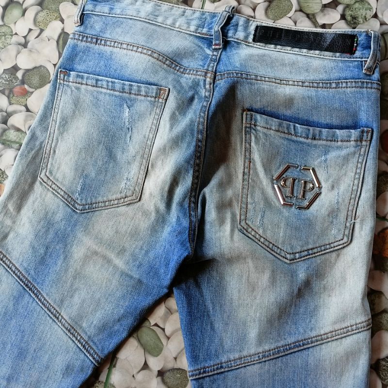 PHIL**P PLE*N BIKER JEANS