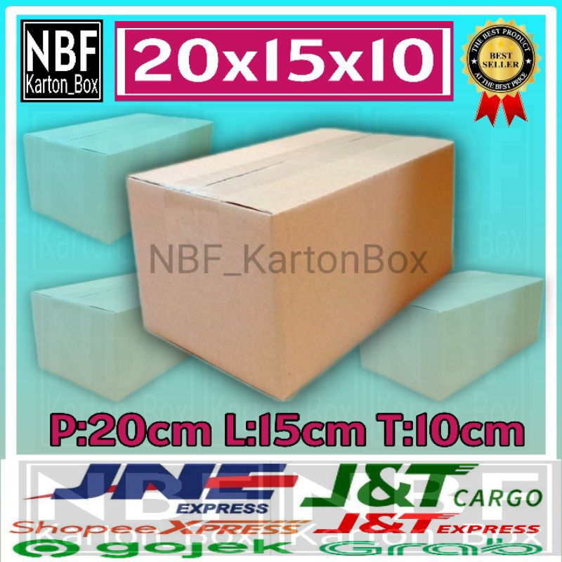 

KartonBox 20x15x10 cm, Kardus Packing Serbaguna, Pembungkus Paket dll.