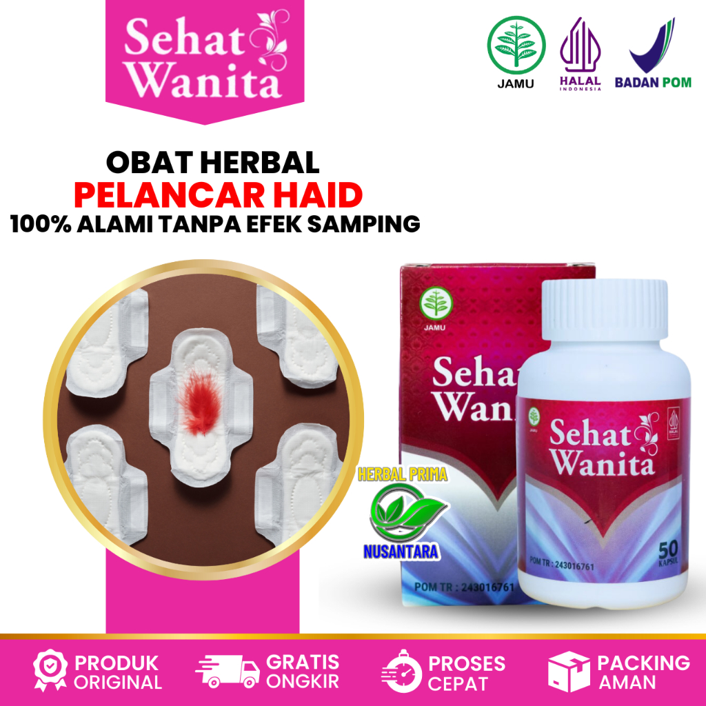 (COD) Pelancar Haid Obat Pelancar Haid Keputihan Perapet Miss V Hormon Kewanitaan Telat Datang Bulan