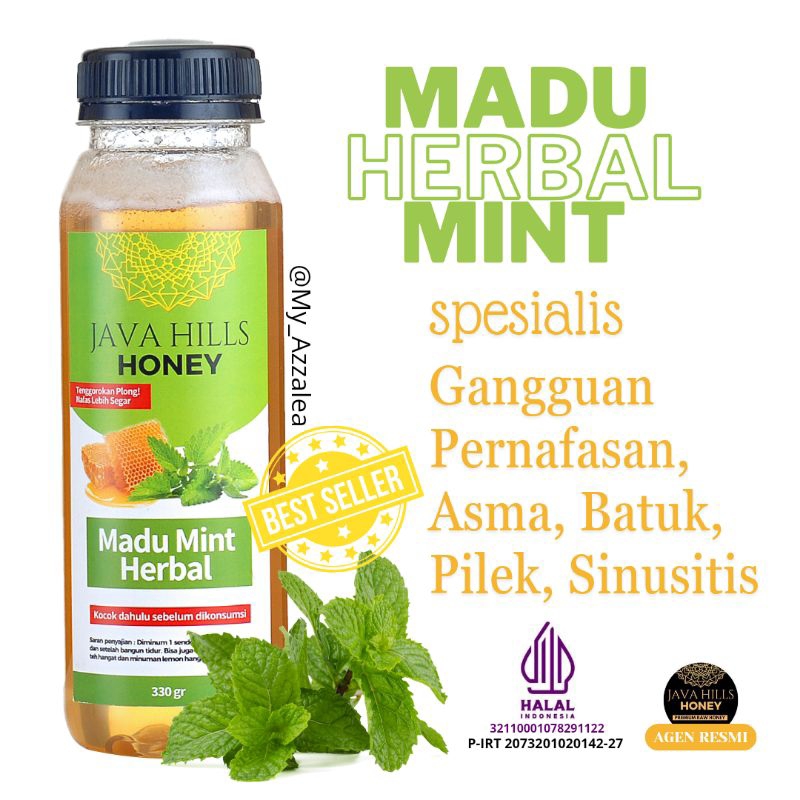 

MADU HERBAL MINT, MADU ASLI, MADU MURNI, PREMIUM RAW HONEY, JAVA HILLS HONEY