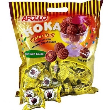 

Cokelat Roka Apollo Wafer Ball Coklat Original Isi 70 pcs