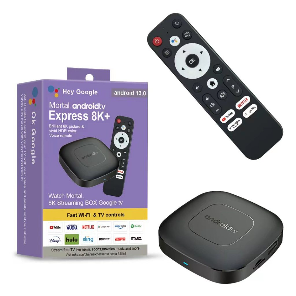 TV Box Mortal 8k+ android 13 Google Assistant Voice