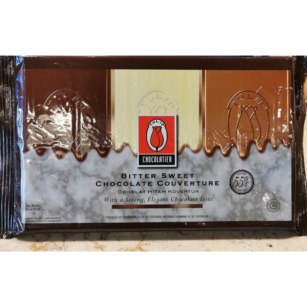 

TULIP DARK BITTER SWEET COUVERTURE 1Kg