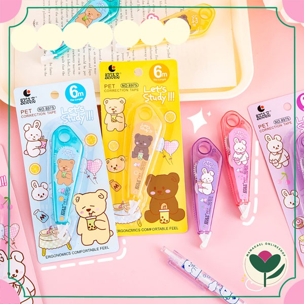 

Tip ex isi 6 meter Lets study lucu cute correction tape tip ex kertas MK1752
