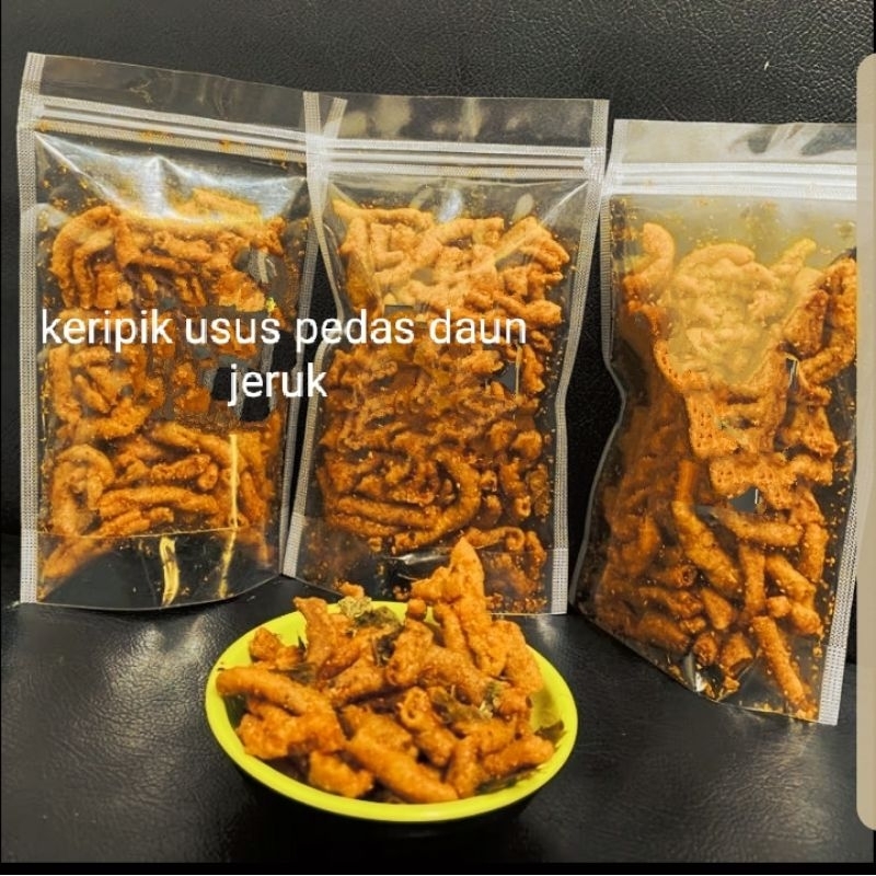 

keripik usus original dan pedas daun jeruk 100 gr