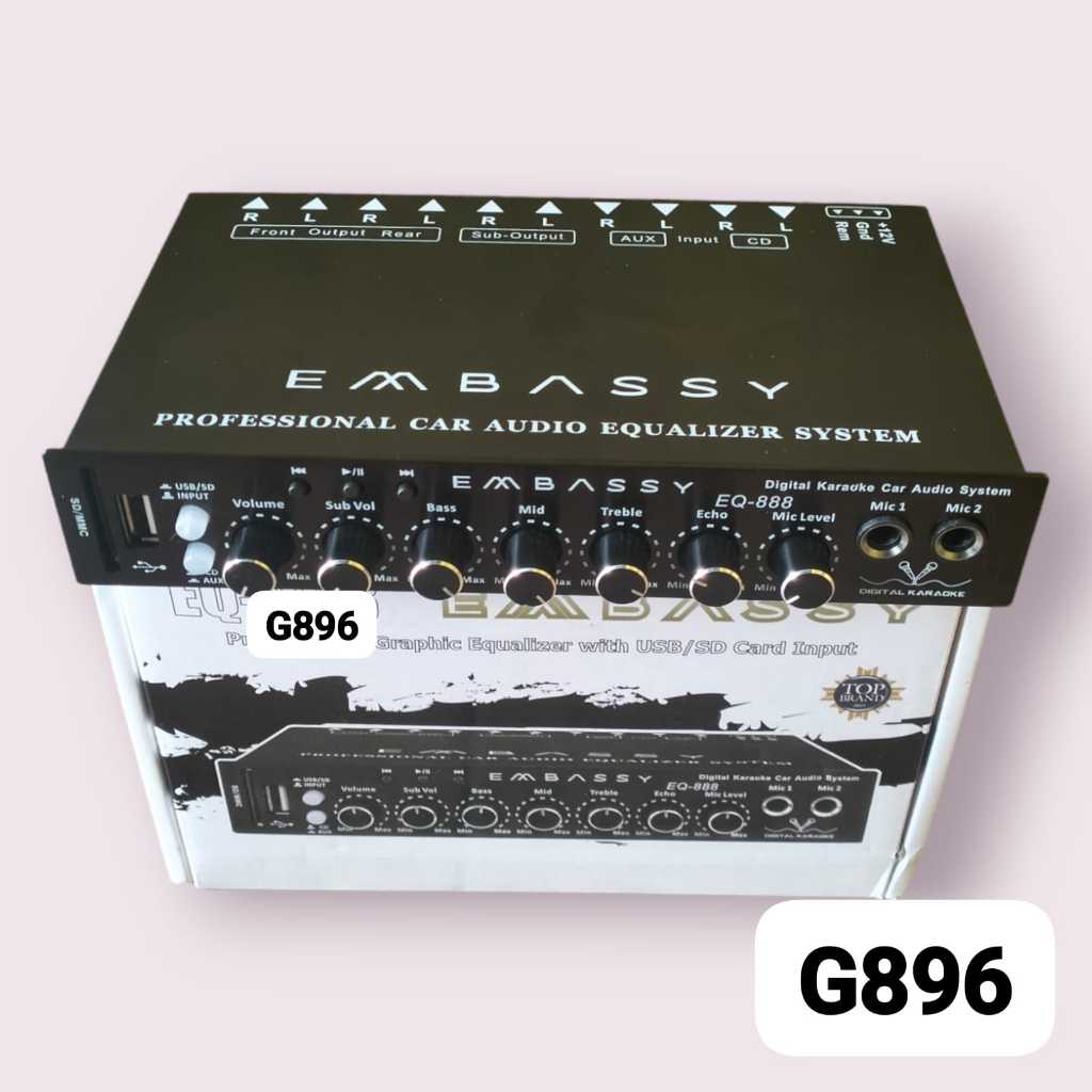 G896 AMPLIFER MINI MENAMBAH ALAT KARAOKE CAR AUDIO PARAMETRIK  BLUETOOTH EMBASSY GRAFHIC PROFESIONAL
