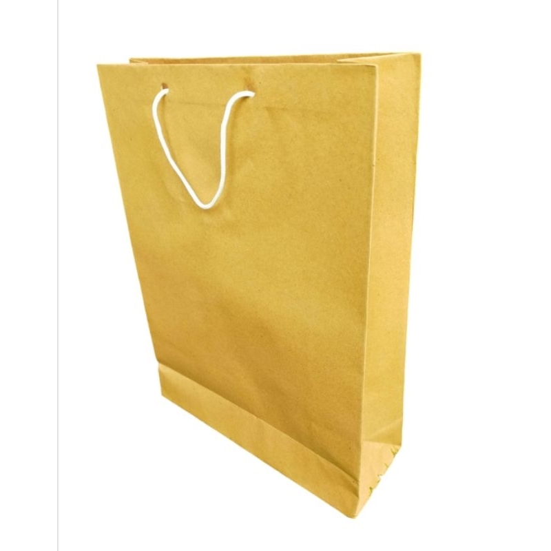 

(ISI 12pcs) Paperbag coklat slim banci (uk 31x21x9)
