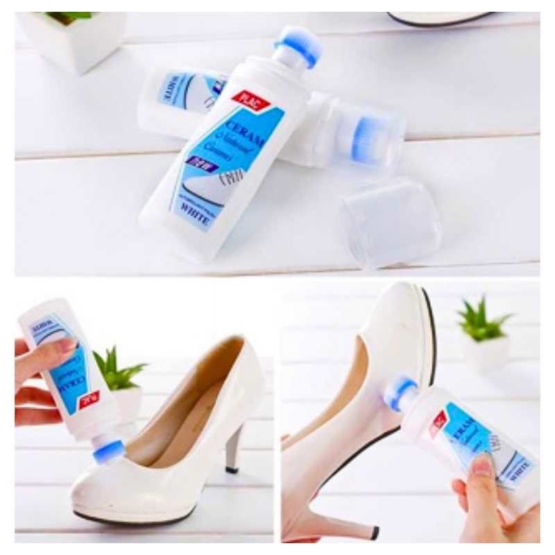 CAIRAN PEMUTIH SEPATU ORIGINAL | Pembersih Noda Kuning Sepatu | Semir Sepatu Putih Cairan Pembersih 