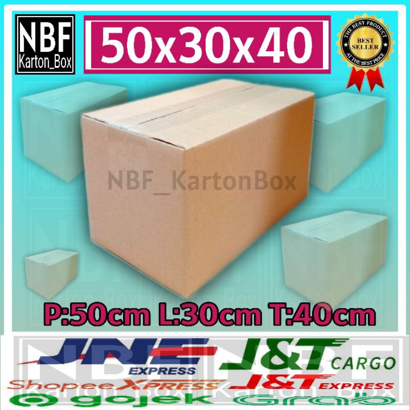 

KartonBox 50x30x40 cm, Kardus Packing Serbaguna, Pembungkus Paket dll.