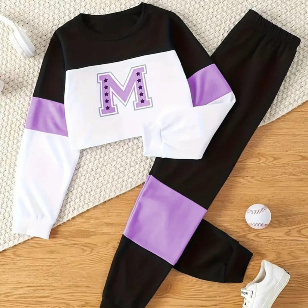 SETELAN ANAK UNISEX DAVENA  SABLON TERBARU