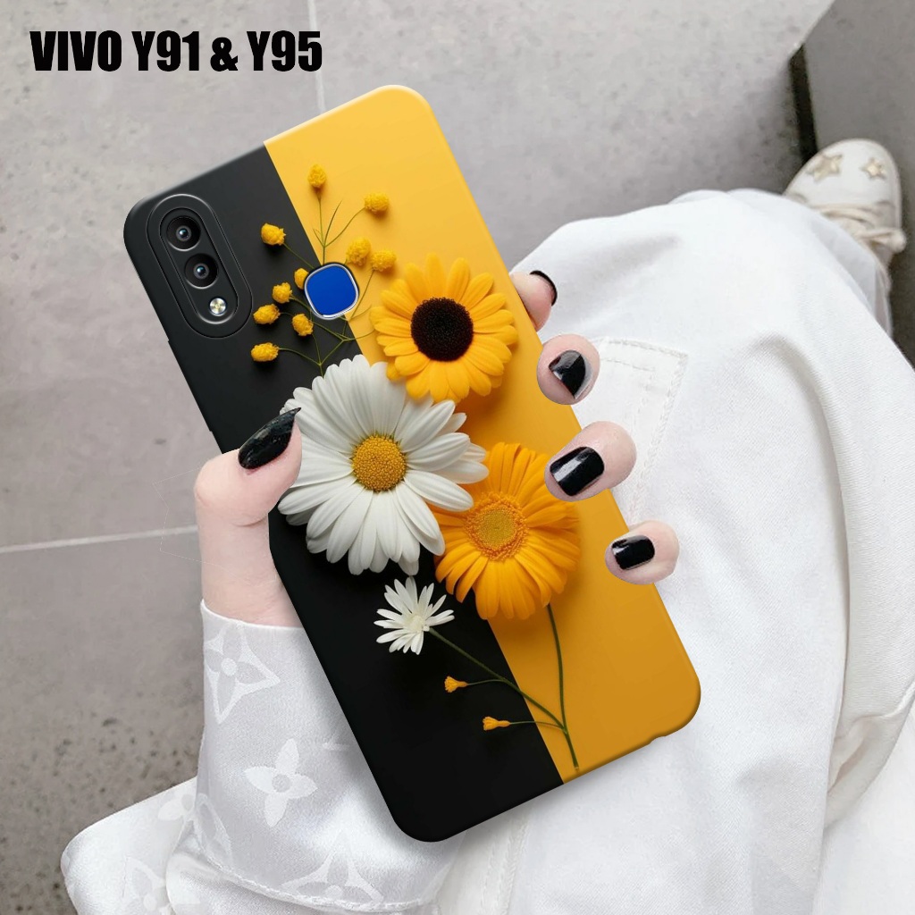 VIVO Y91 & Y95 - Softcase VIVO Y91 & Y95 - Case Pro Camera VIVO Y91 & Y95 - BUNGA Case - Casing Hp V