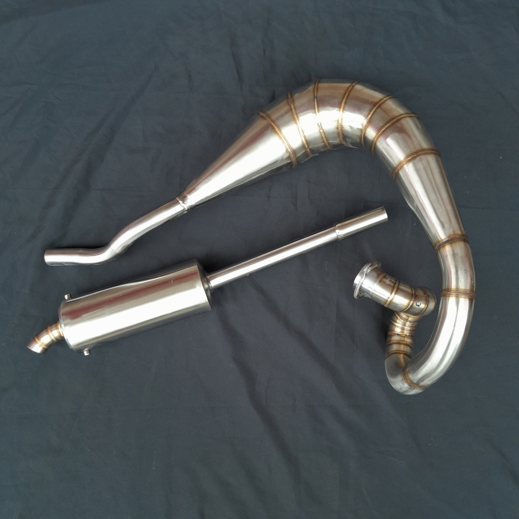 Knalpot Yamaha DT 125, Silencer moncong, Model/type Yy pang yypang Fullstainless