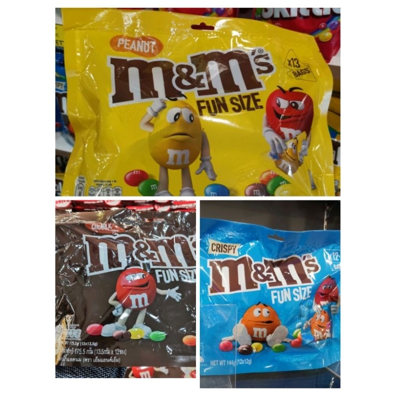 

M&M Milk Chocolate Fun Size Peanut Crispy Coklat