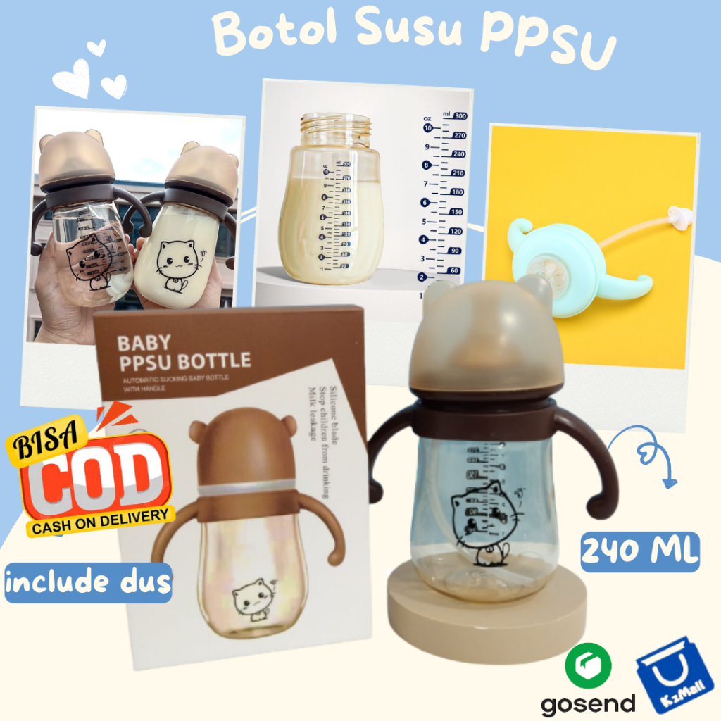 Botol Susu Bayi PPSU / Botol Susu PPSU / Botol PPSU / Botol PPSU 240ml / Botol Susu Wide Neck / Boto