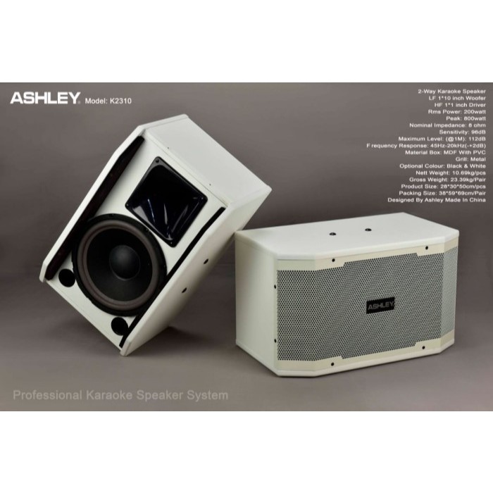 SPEAKER PASIF ASHLEY KS10 10 INCH ORIGINAL