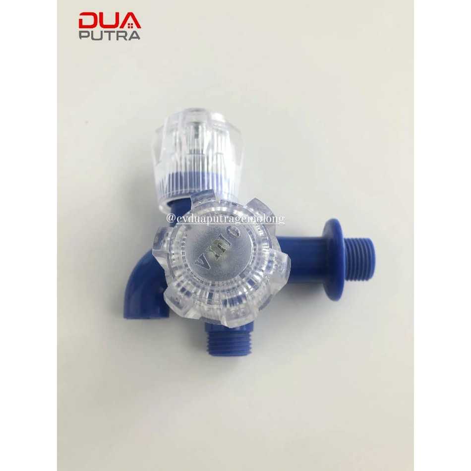 KRAN PVC DOUBLE SHOWER VINO/ KRAN CABANG PLASTIK/ KRAN SHOWER ABS VINO KRISTAL