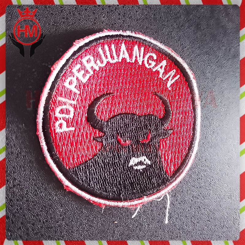Bordir Partai PDI Perjuangan Emblem Patch Bordir Logo PDIP - Harapan Mulya