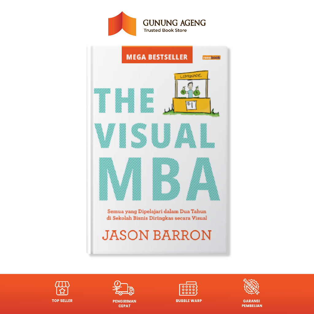 Gunung Ageng - Renebook - The Visual MBA (Hard Cover) - Jason Barron - Buku Bisnis
