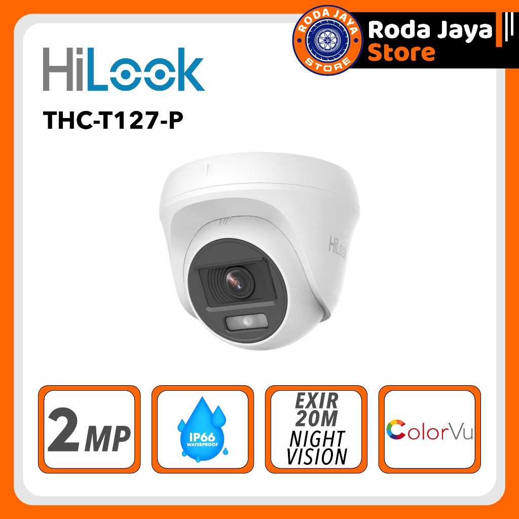 Hilook Camera Analog Indoor/Outdoor 2.0MP Colorvu