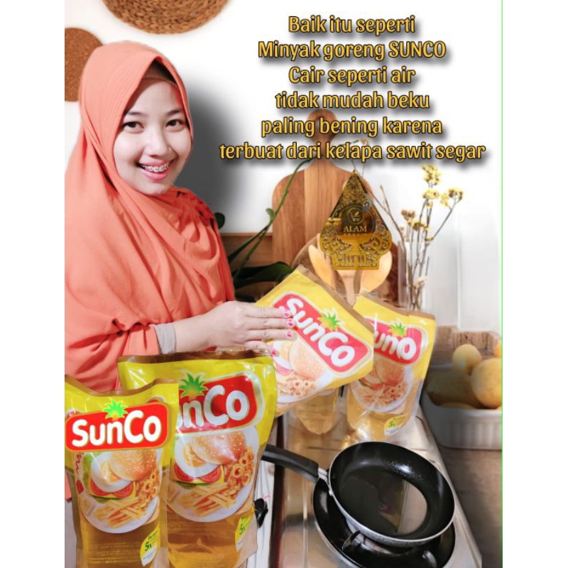 

SUNCO minyak Goreng sawit 1 dan 2 liter 1DUS