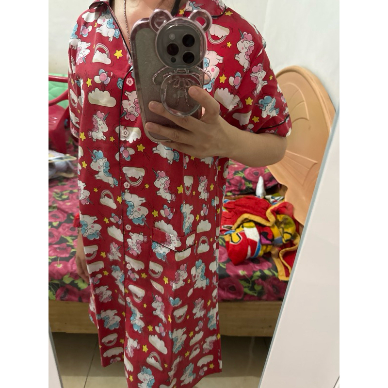 Piyama Daster / Dress terusan / Baju tidur Unicorn - Preloved
