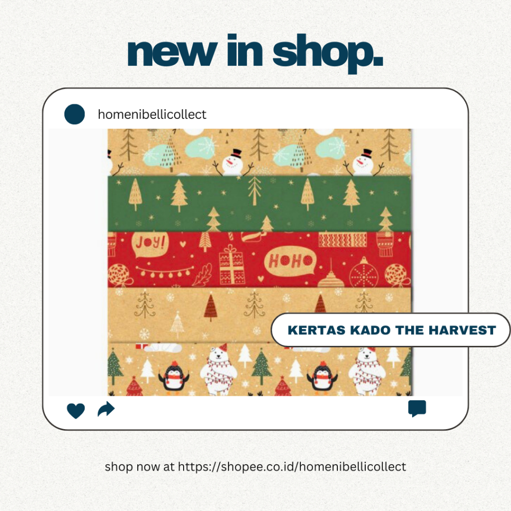 

✅KERTAS KADO THE HARVEST WRAPPING PAPER CHRISTMAS XMAS