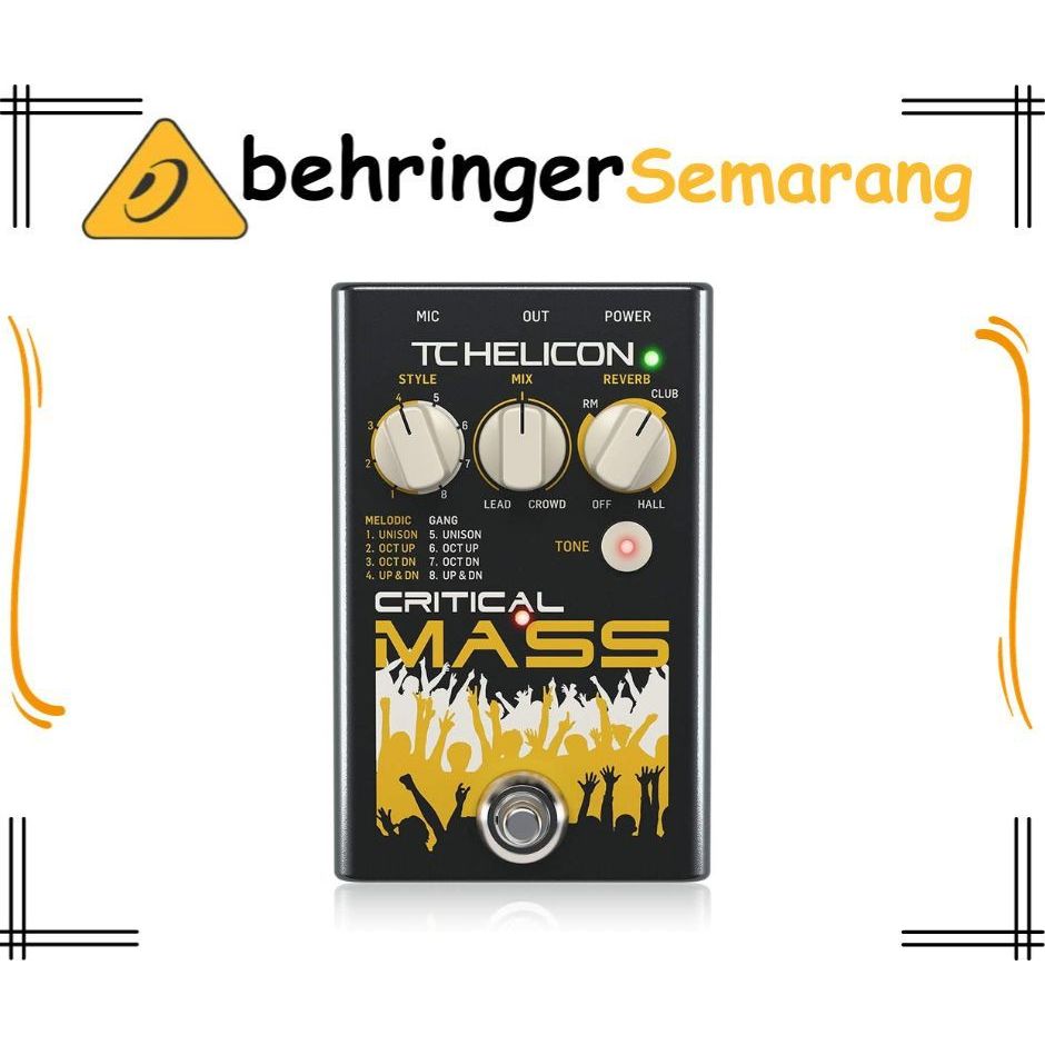 TC HELICON CRITICAL MASS Studio-Quality Efek Vokal
