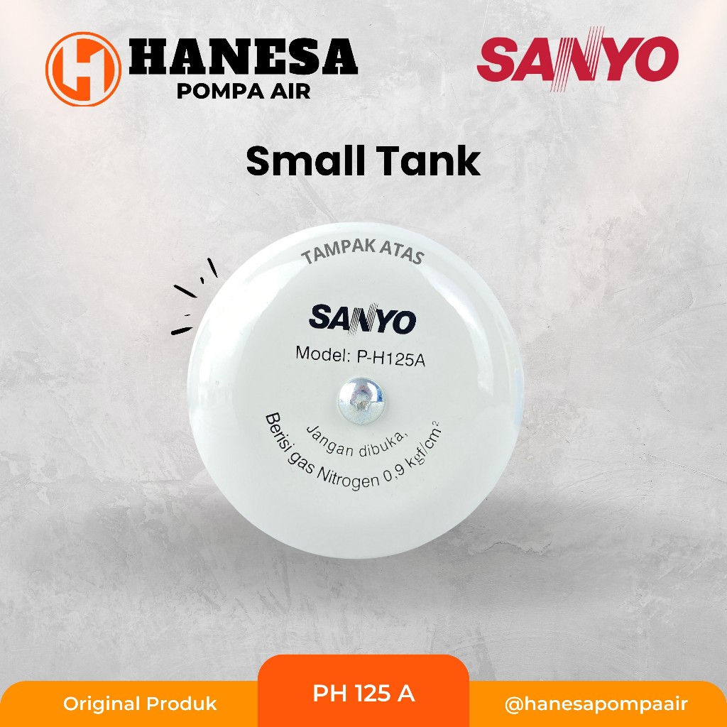 SMALL TANK SANYO PH 125 A / Tabung Pompa Air Otomatis Sanyo PH125A