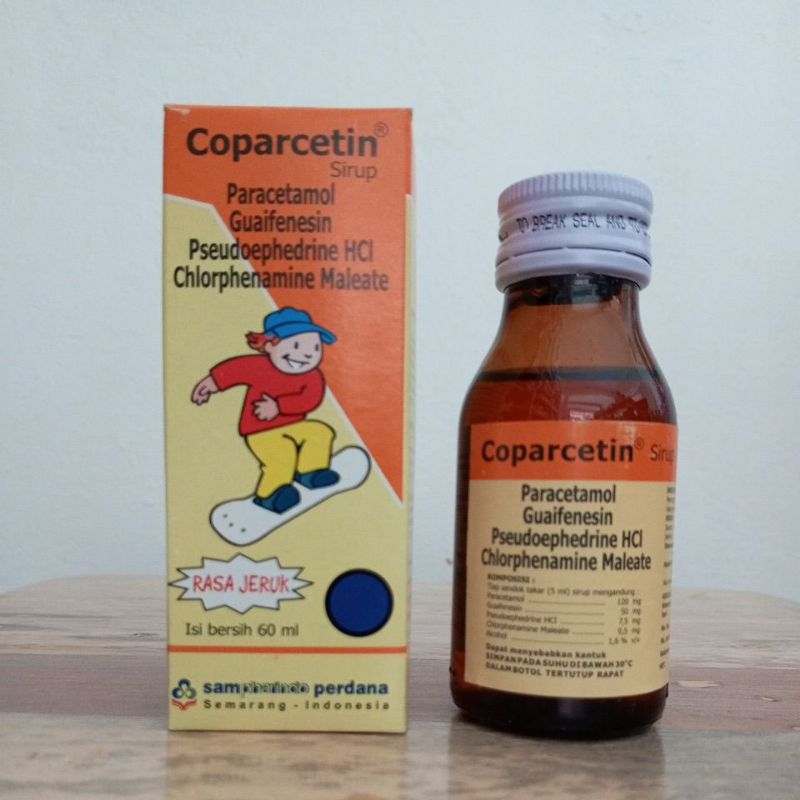 Coparcetin 60mL Sirup Flu dan Batuk Anak Rasa Jeruk