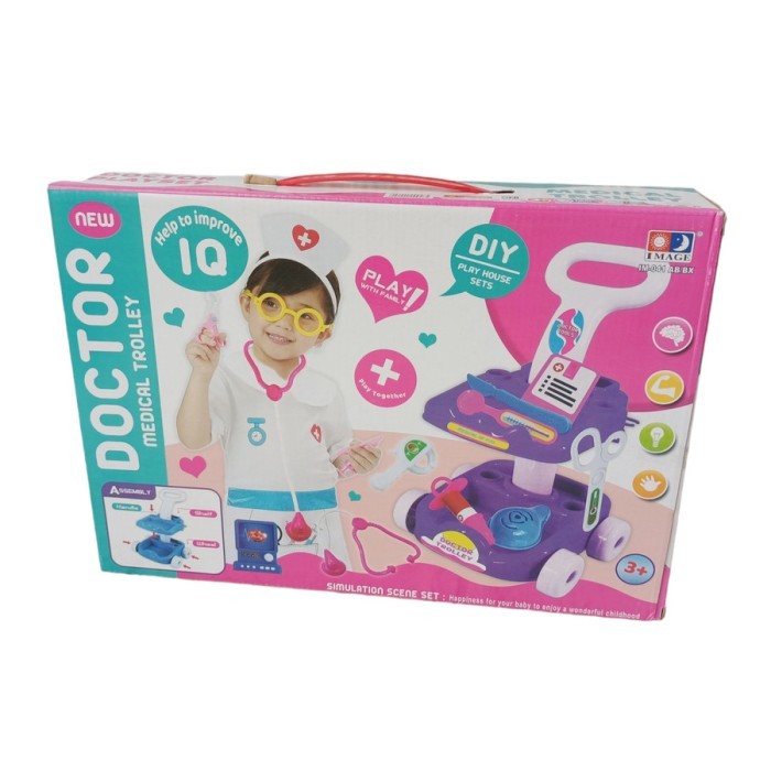 Mainan Dokter Anak Medical Trolley