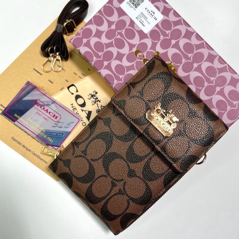 KODE W97H TAS SLINGBAG HP COACH FREE BOX  DUSTBAG PREMIUM tas wanita hpo