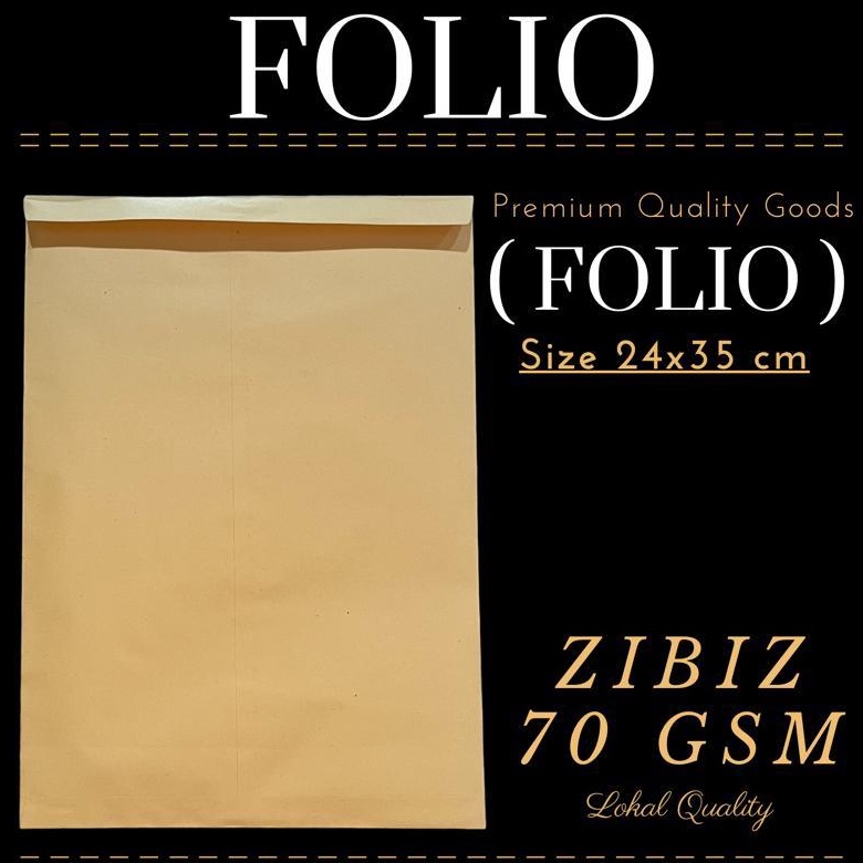 

KODE E7O6 Amplop Coklat FOLIO 24x35Cm
