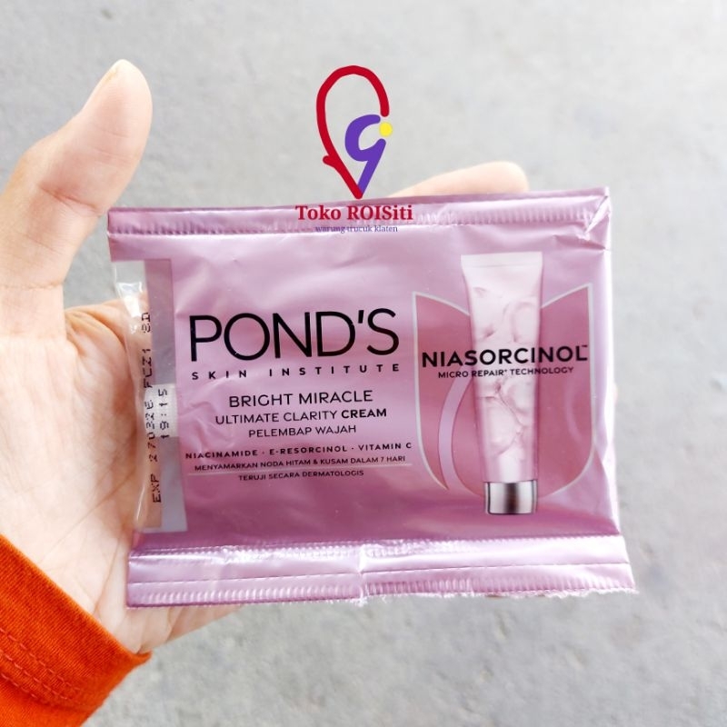 (TRS) ponds pond's bright miracle krim pelembab wajah sachet