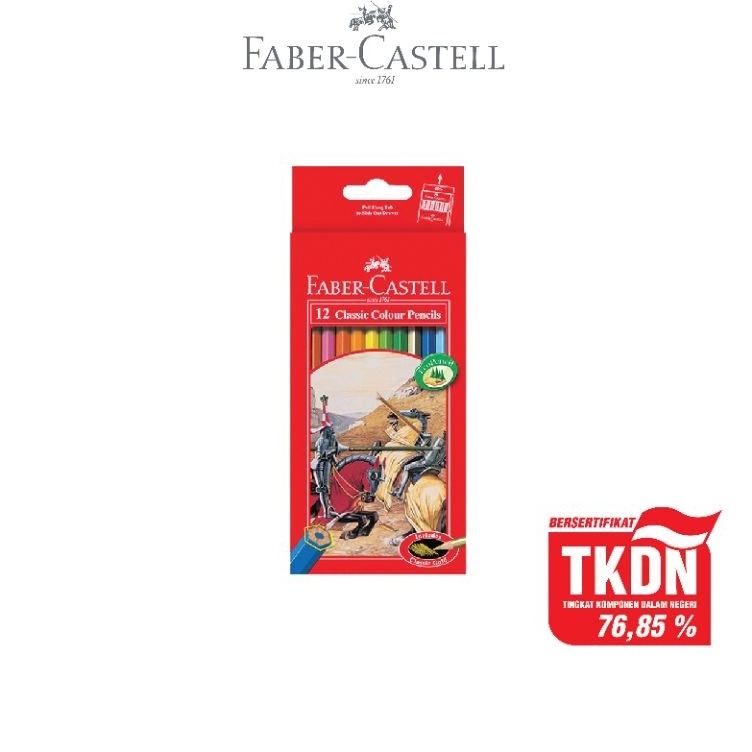

KODE U1E9 FaberCastell Classic Colour Pencil 12 L