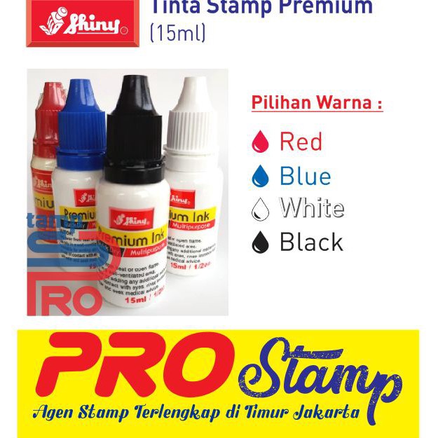 

KODE L9X6 Tinta Stempel Waterproof Tinta Permanent Tahan Air Tinta Anti Luntur SHINY 15ml