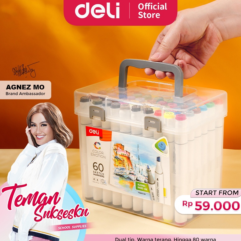 

KODE T5P5 Deli Spidol Sketsa Sketch Marker 24 Hingga 8 Warna Dual Tip E783