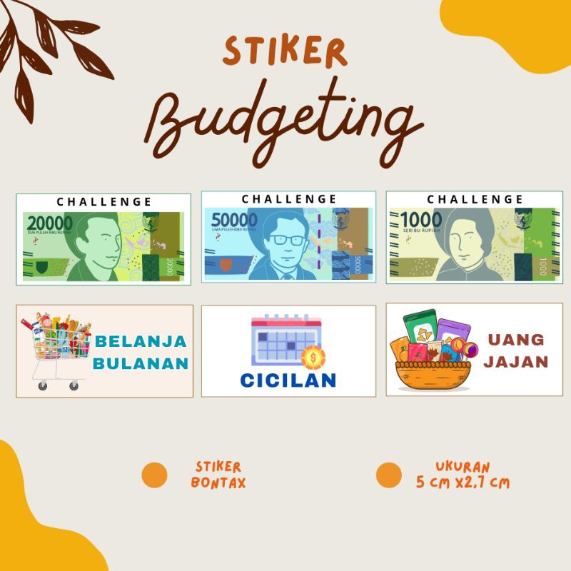 

STIKER BUDGETING DOMPET KEUANGAN