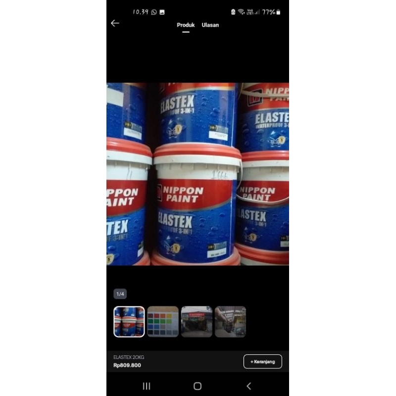 NIPPON PAINT ELASTEX WATERPROOF 3-IN-1 20KG