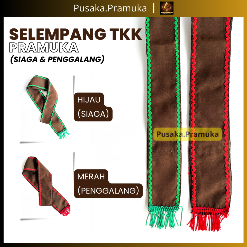 Selempang TKK Pramuka Siaga dan Penggalang / Selendang TKK Pramuka Untuk SD dan SMP